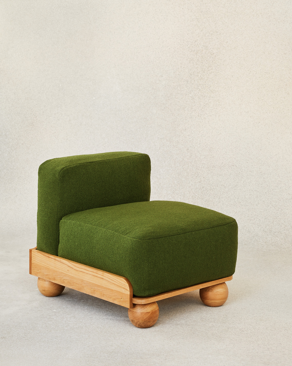 Green chair by Fred Rigby - artisinal furniture maker in UK