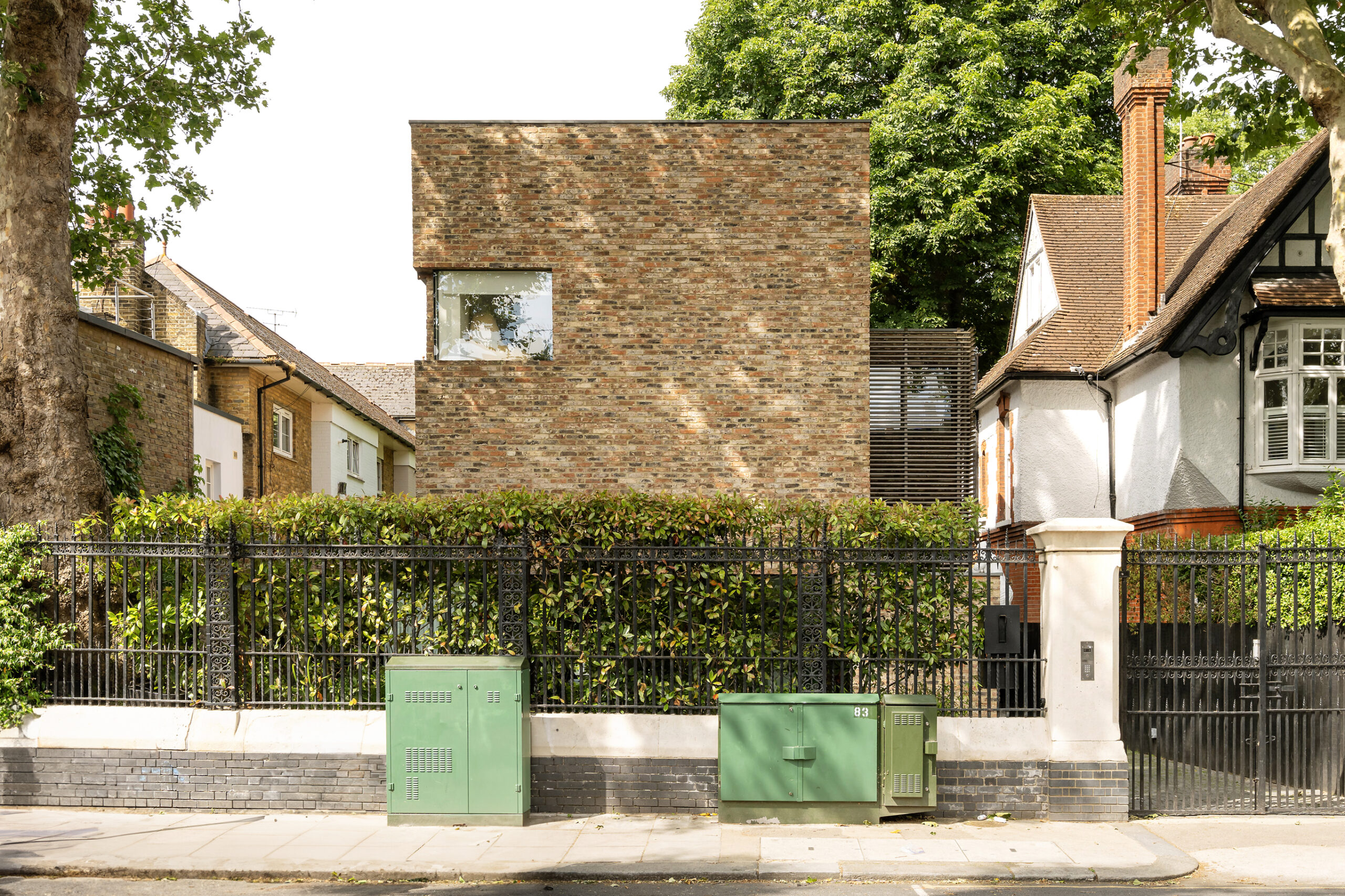 Exterior of four bedroom house for sale in Holland Park