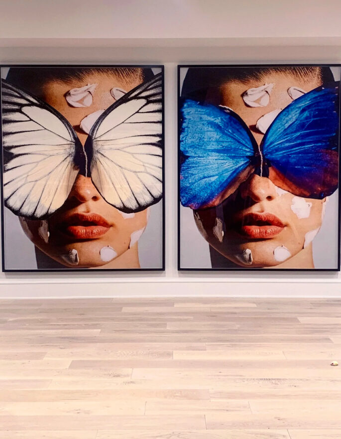 Diptych Print sourced by art curator Elizabeth Dimond