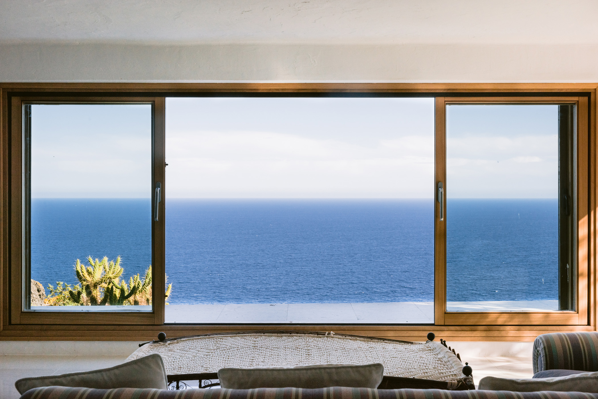 Sea view from a luxury villa on the east coast of Ibiza