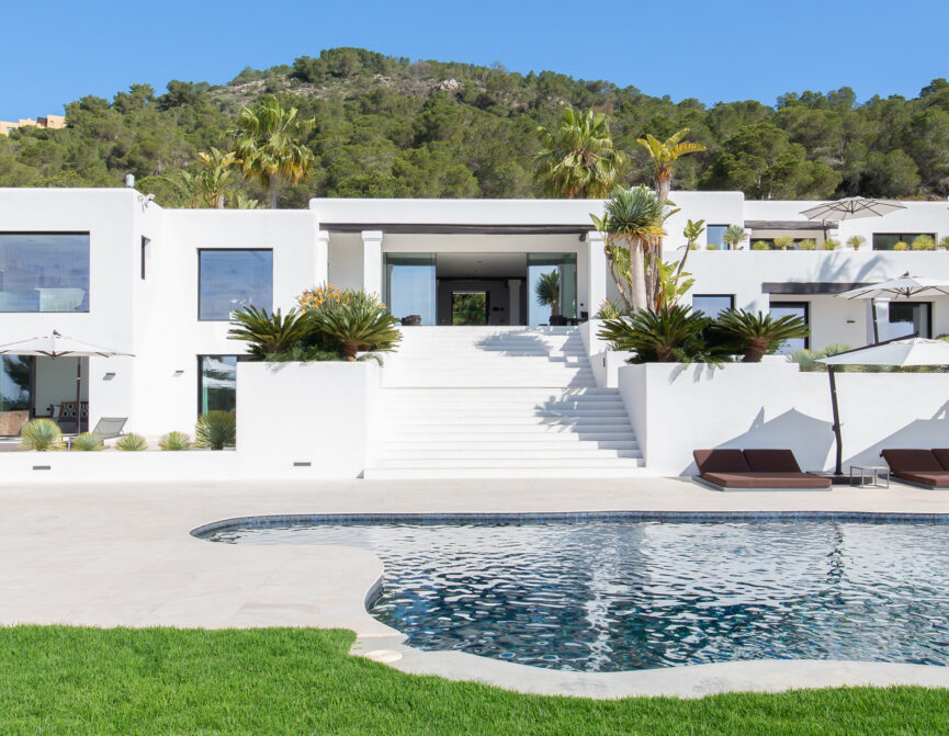 Exterior view of Can Nemo, a Blakstad villa in Ibiza