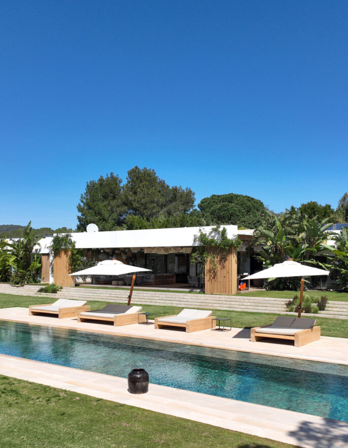 Pool of a private villa in Ibiza