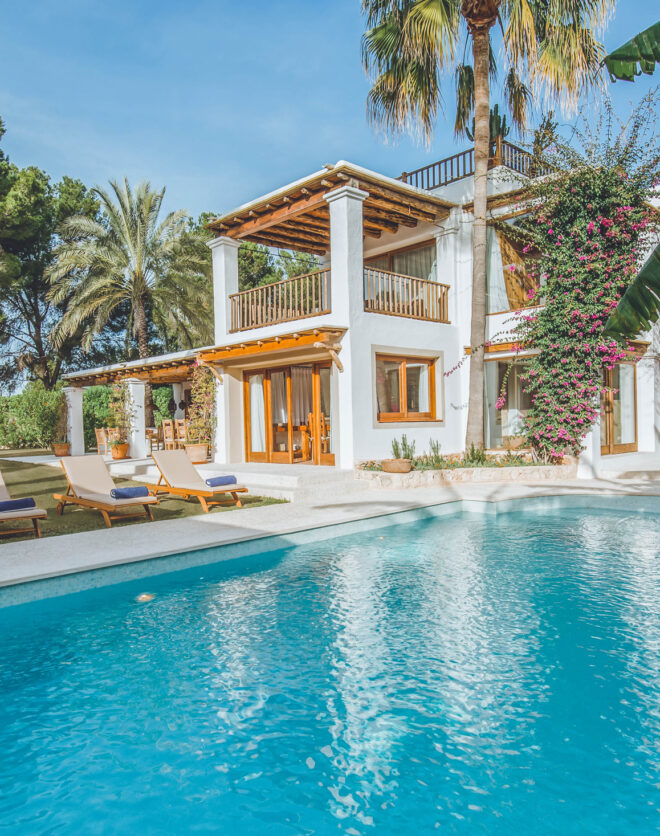 Pool area Ibiza Villa Casa Gieselle