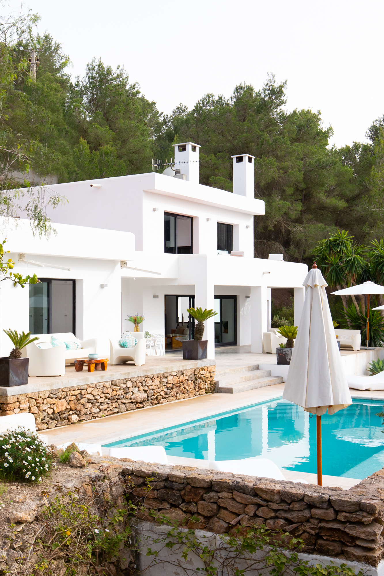 Whitewashed contemporary villa in Ibiza