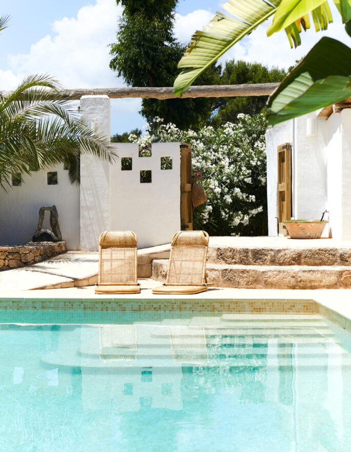 The pool at Hacienda Nomad in Ibiza