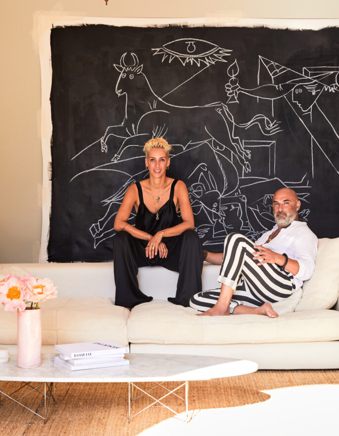 Jasmien Hamed and Kourosh Shah at Ibiza villa Hacienda Nomad