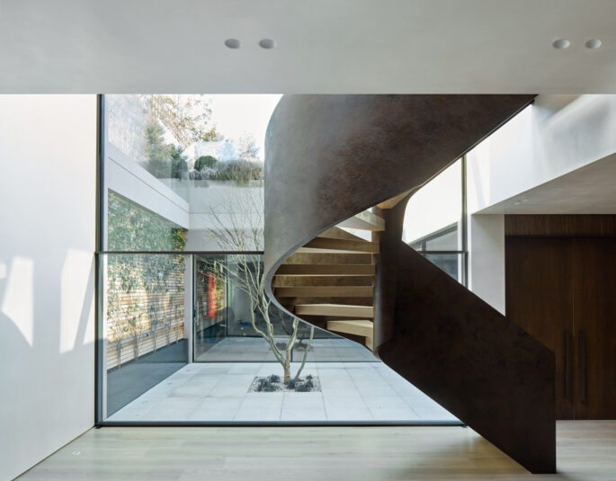 Stairs at Kenwood House by luxury architecture studio Cousins &amp; Cousins