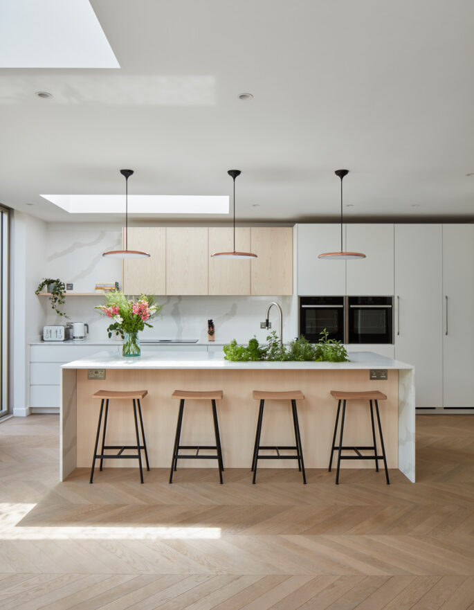 Luxury Scandinavian kitchen design in London by Sola Kitchens