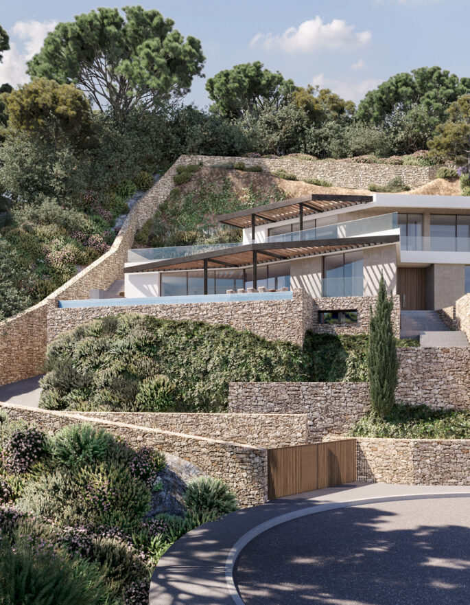 Tiered Villa LUV Studio LUV Studio luxury architecture and interior design in Ibiza