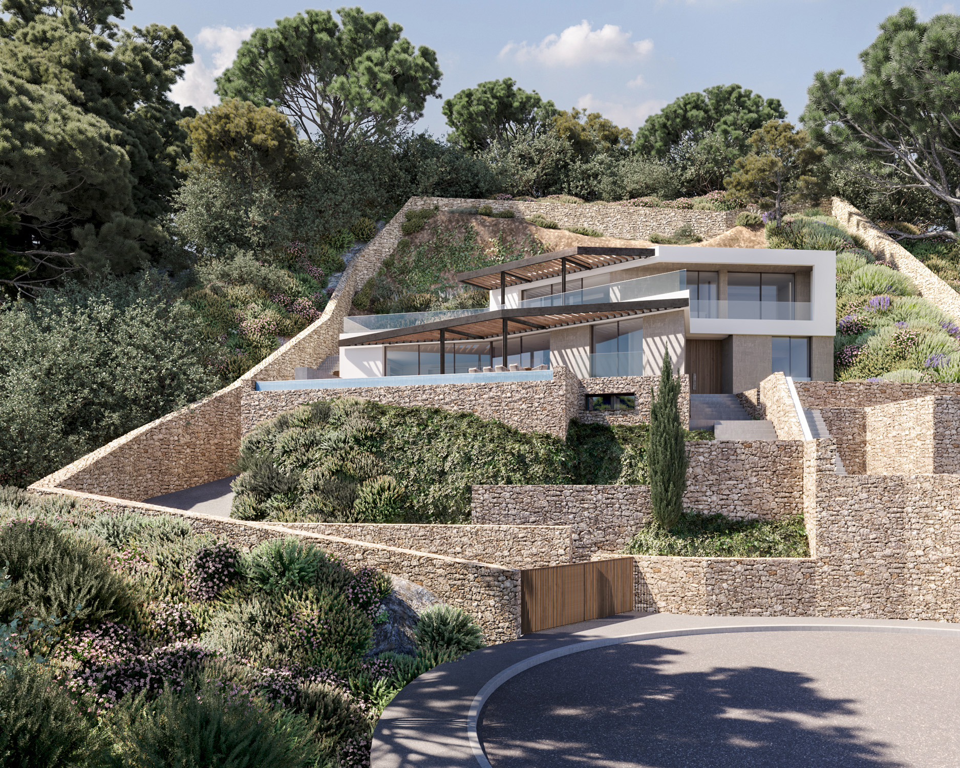 Tiered Villa LUV Studio LUV Studio luxury architecture and interior design in Ibiza