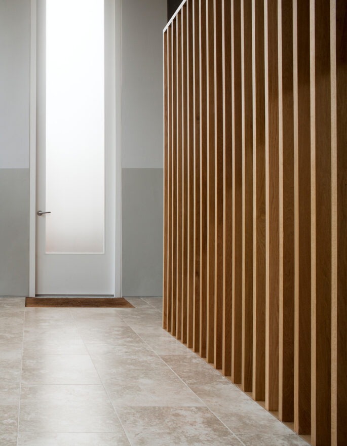 The Orangery hallway by Liddicoat & Goldhill contemporary architecture studio in London