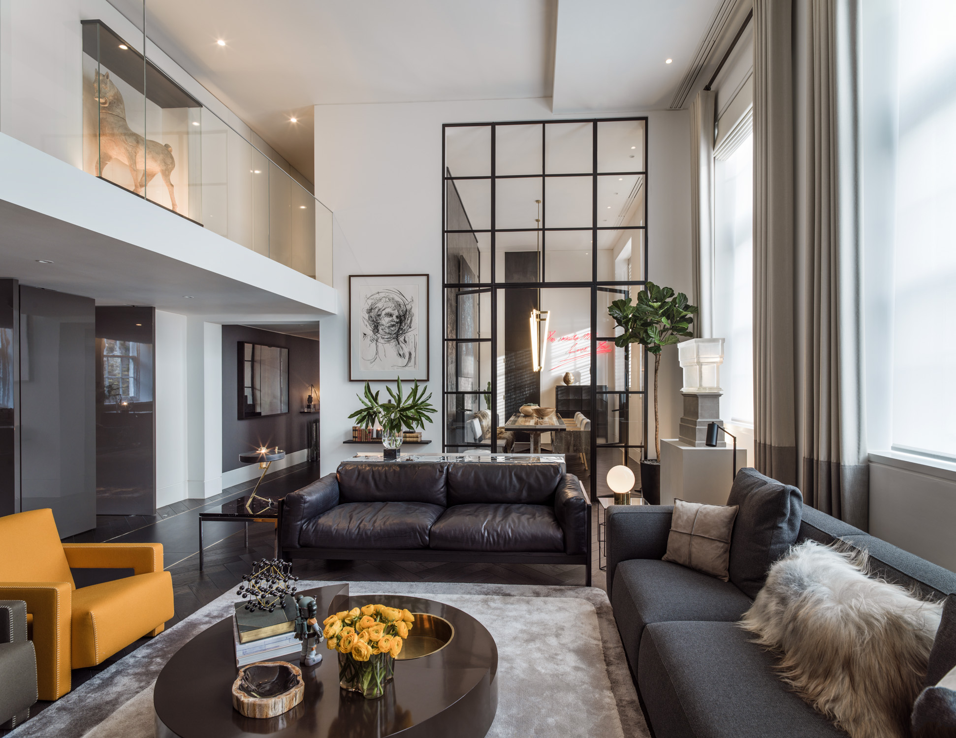 Living room by Kelly Hoppen - luxury and minimalist interior design studio in London