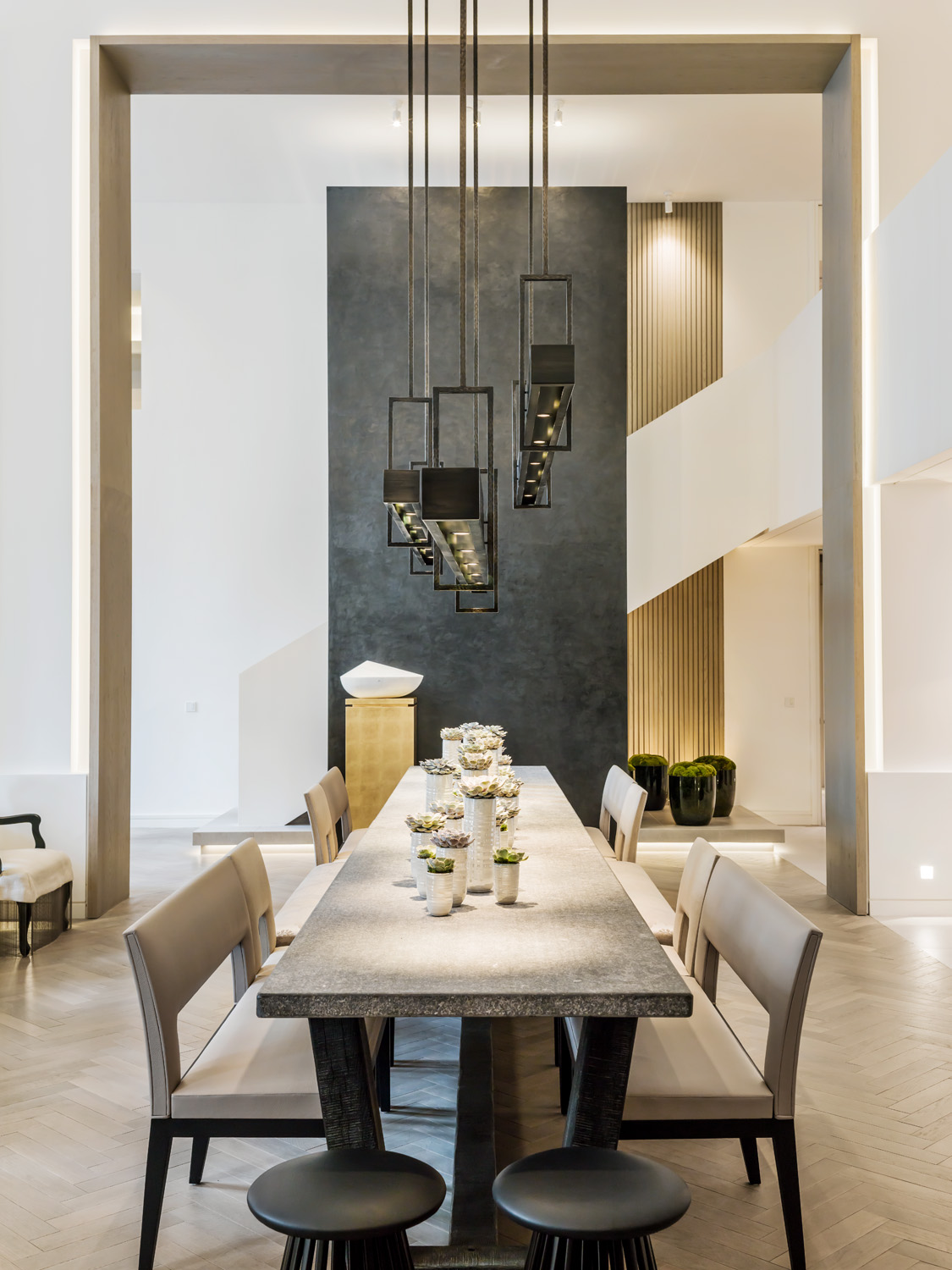 Dining table by Kelly Hoppen - luxury and minimalist interior design studio in London