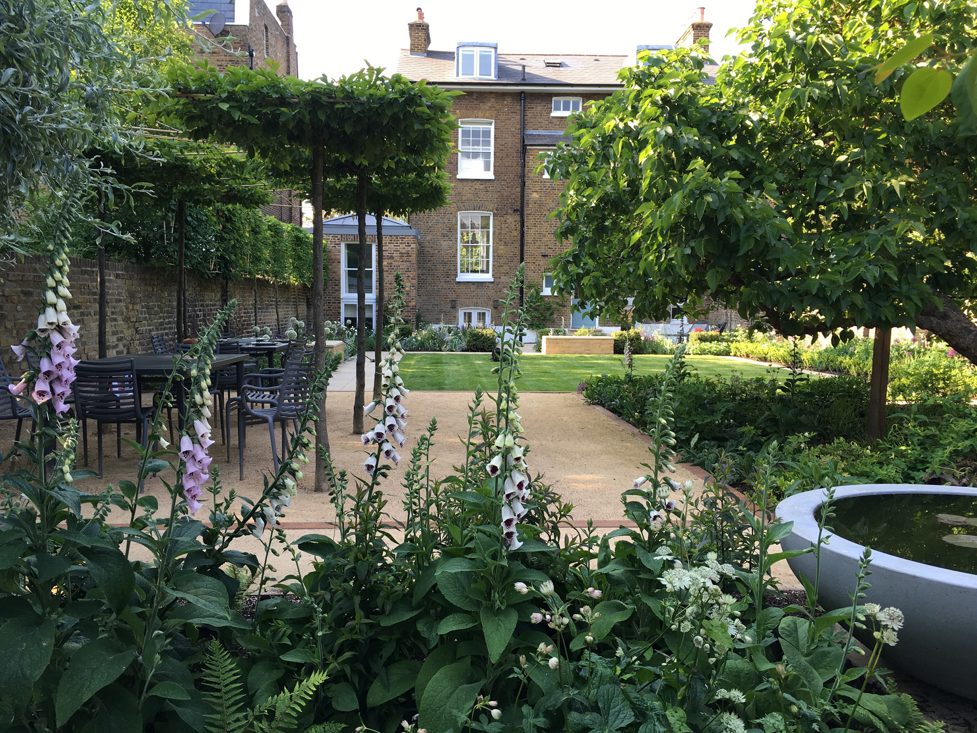 Highgate garden by Lucy Wilcox - contemporary landscape design in London