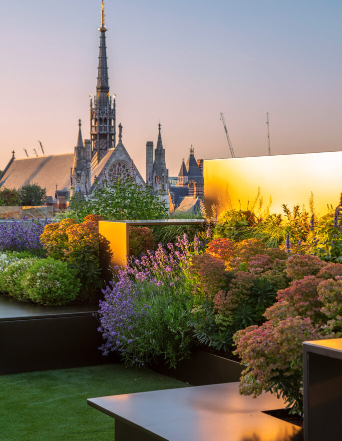 Rooftop The Strand by Lucy Wilcox - contemporary landscape design in London