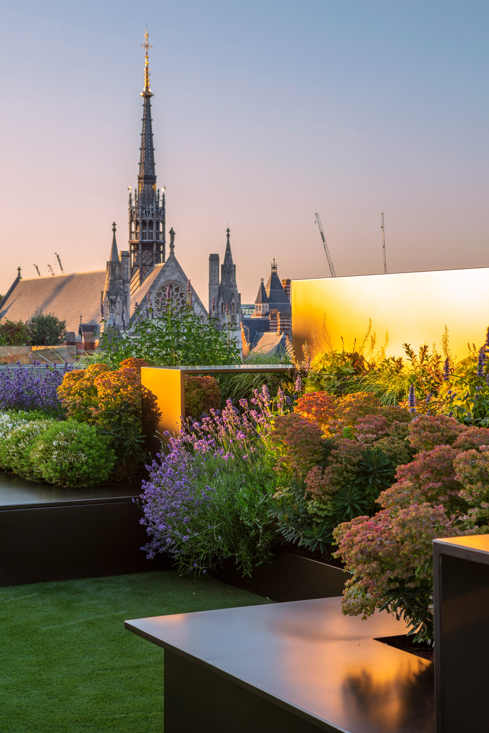 Rooftop The Strand by Lucy Wilcox - contemporary landscape design in London