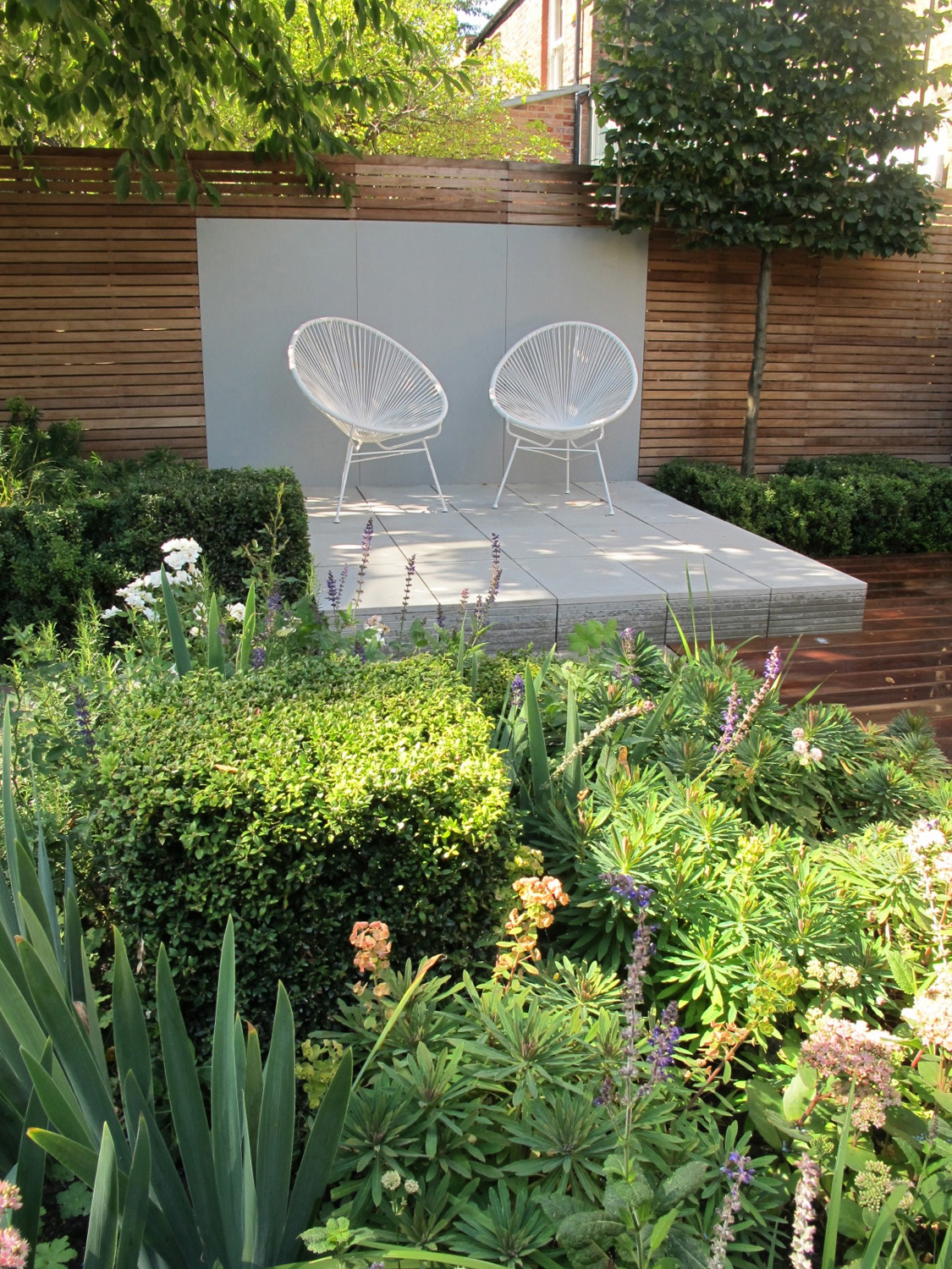Garden chairs by Lucy Wilcox - contemporary landscape design in London