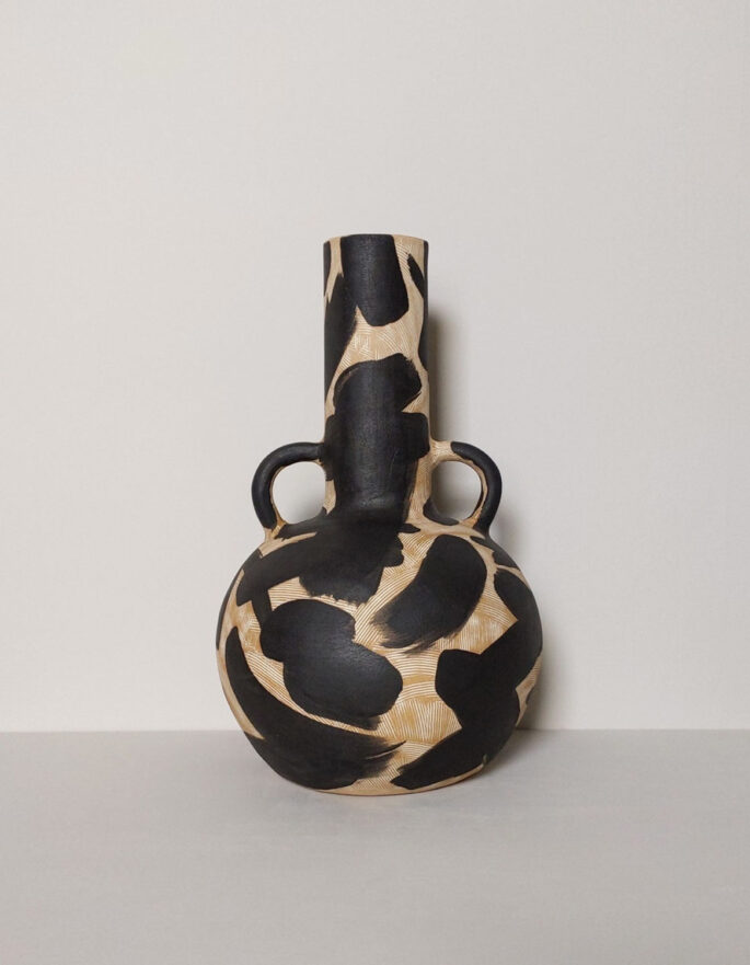 Vase with handles by Lydia Hardwick