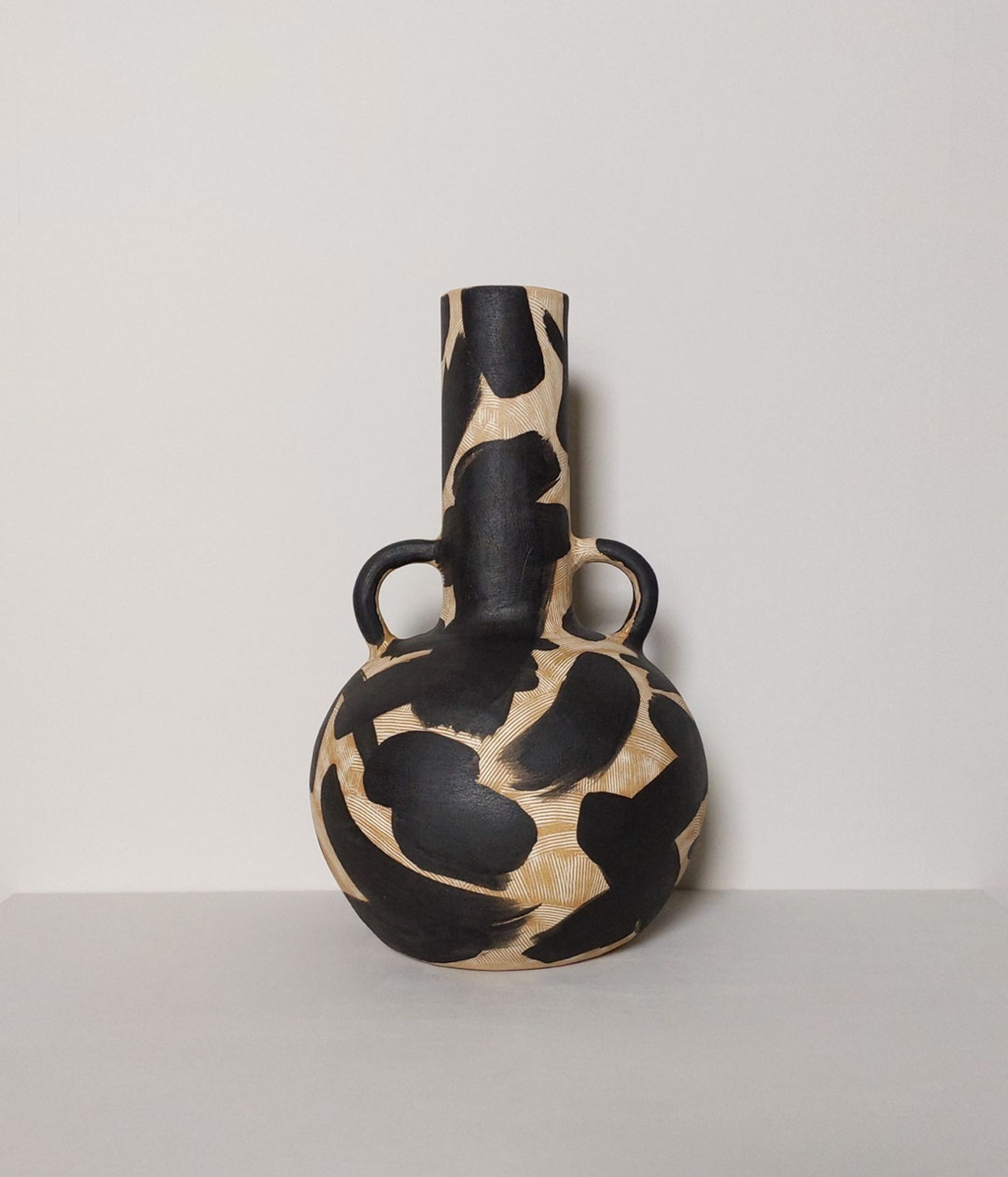 Vase with handles by Lydia Hardwick - artisinal ceramicist in London