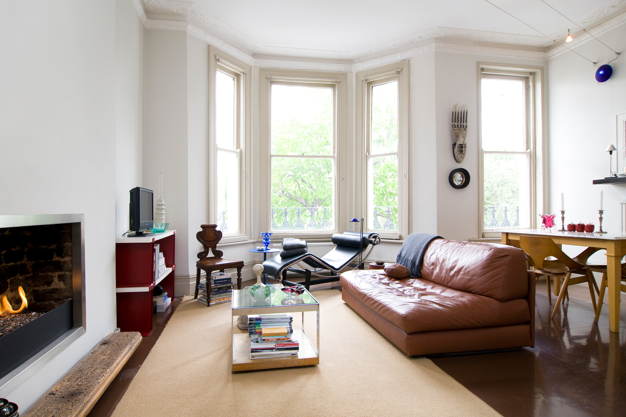 For Sale: St Jamess Gardens Notting Hill W11 contemporary reception room with bay windows