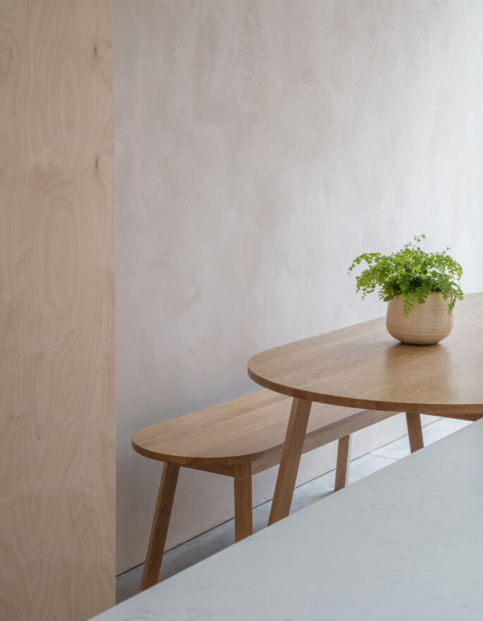 Table and chairs by Magri Williams - contemporary architecture and interior design studio in London