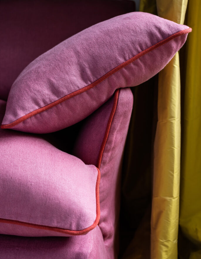 Sofa cushions by Maker & Son - luxury furniture designers in London