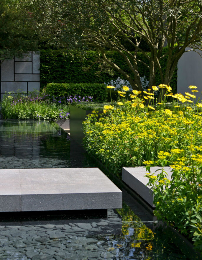 Pond by Marcus Barnett - luxury garden design in London