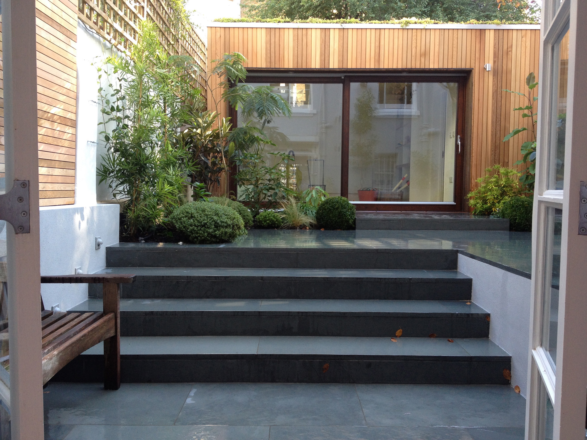 Garden steps by Mark Wallinger - luxury and contemporary landscape design in London