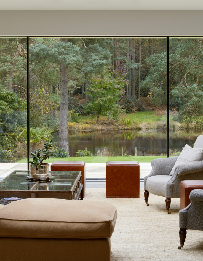 Country house living room Berkshire - contemporary architecture studio