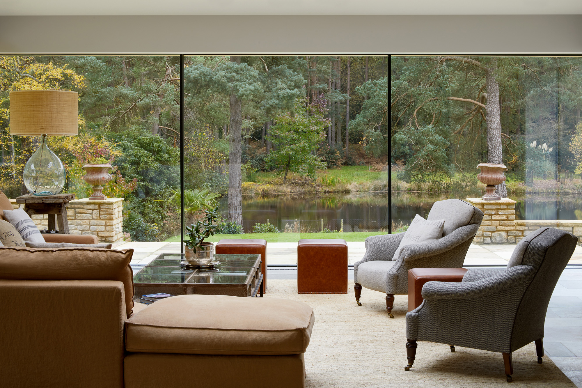 Country house living room Berkshire - contemporary architecture studio