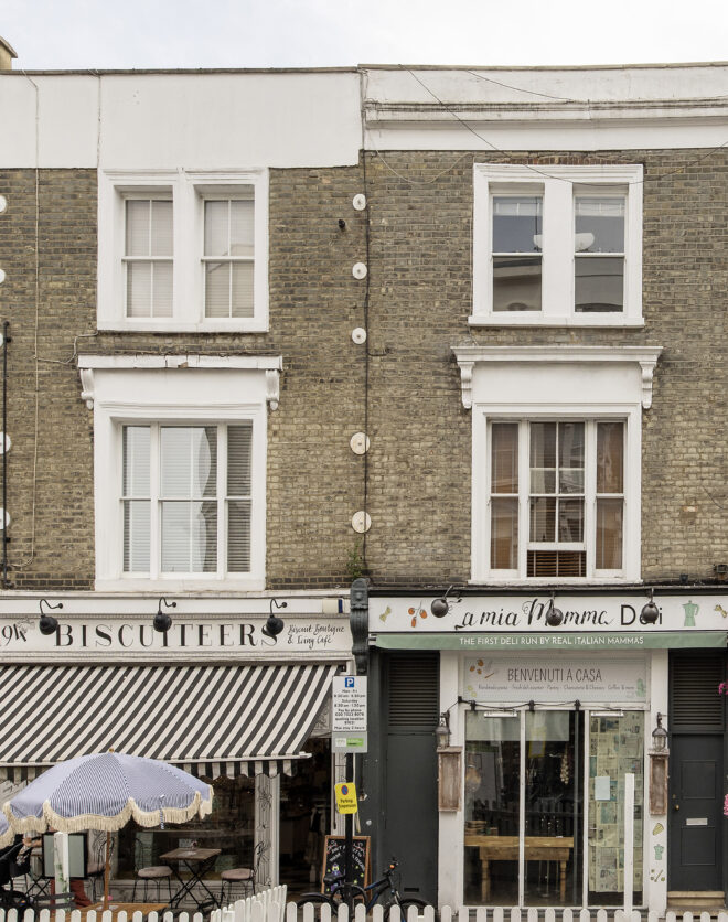 Traditional exterior of a luxury one-bedroom apartment for sale in Notting Hill