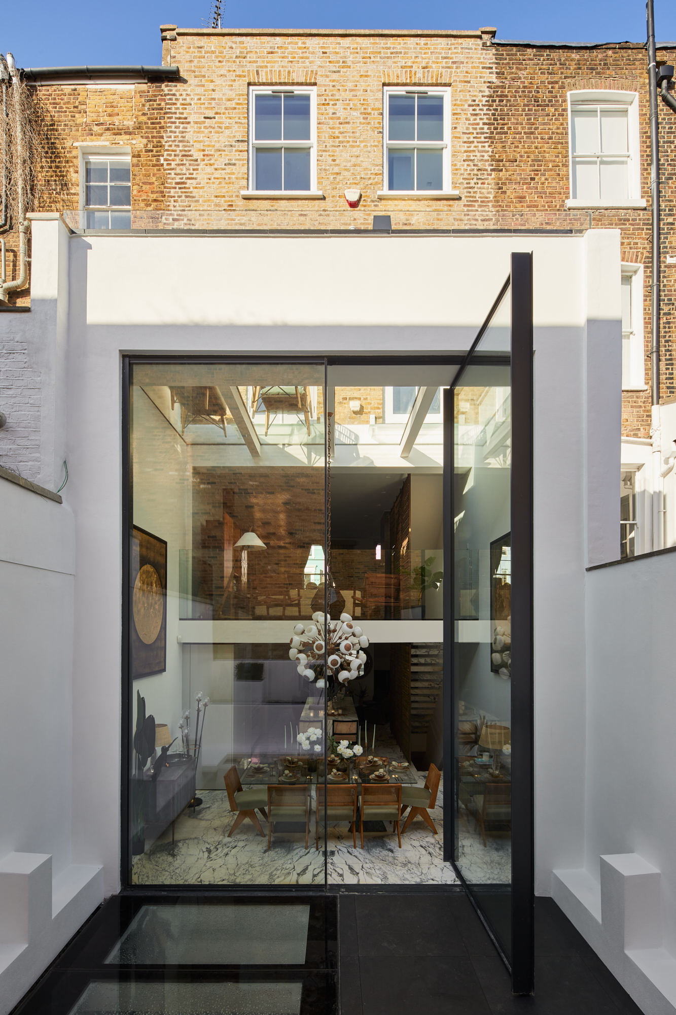 Rear elevation of a luxury home for sale in Notting Hill