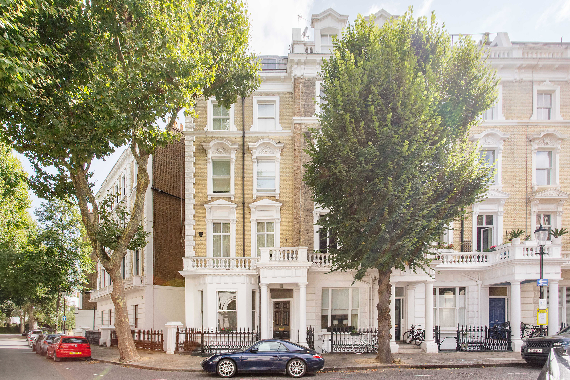 Traditional exterior of a luxury Notting Hill duplex for sale