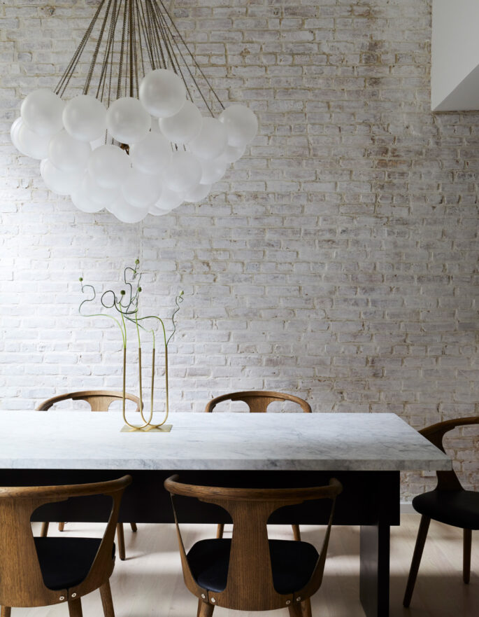 Dining table by nune - minimalist interior design studio in London