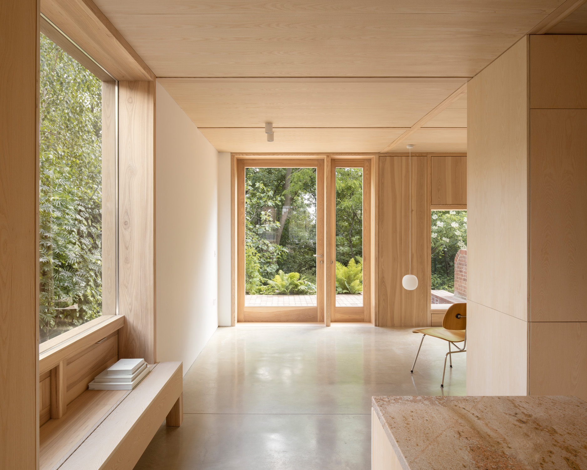 Living area by O'Sullivan Skoufoglou Architects