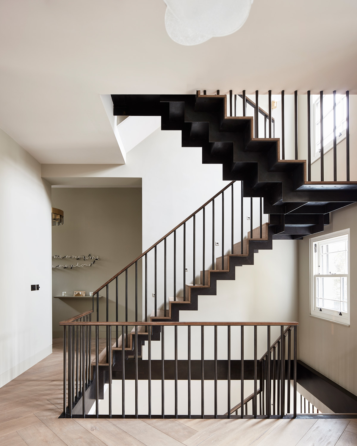 Staircase at Oakley House by Paul Archer Design