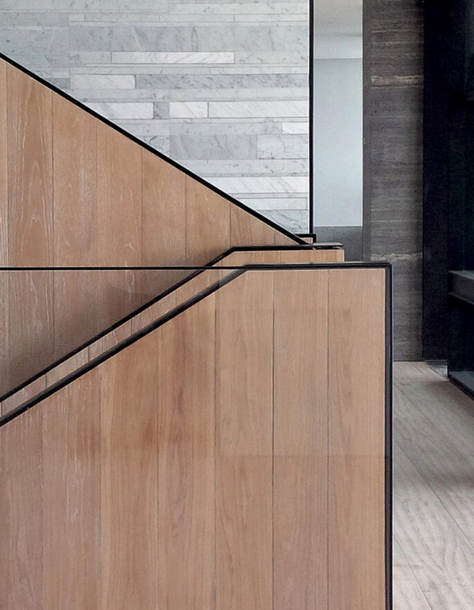 Stairs at private penthouse by Anarchitect