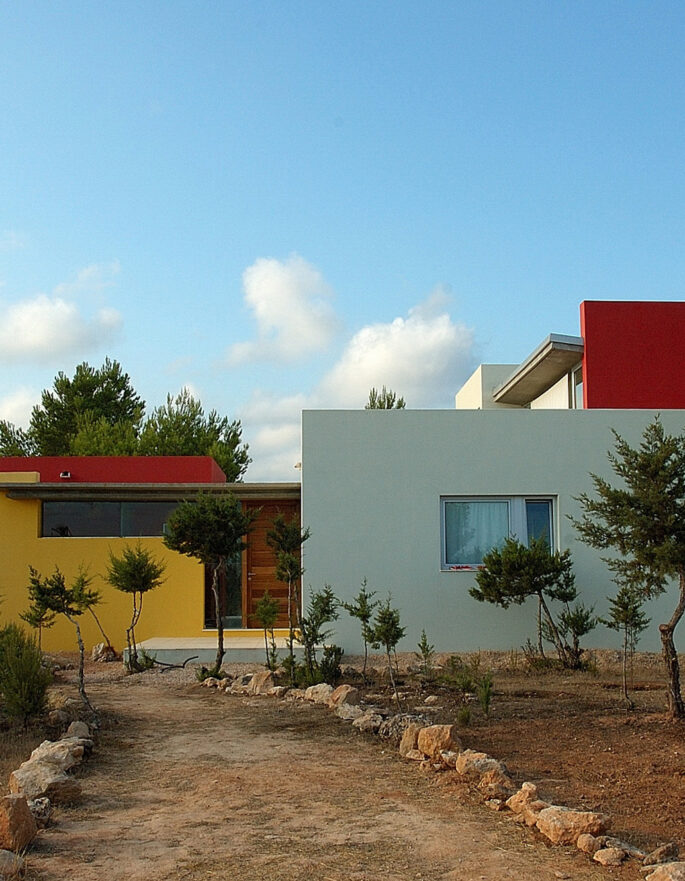 Colourful house by Pep Torres - contemporary architecture and design studio in Ibiza