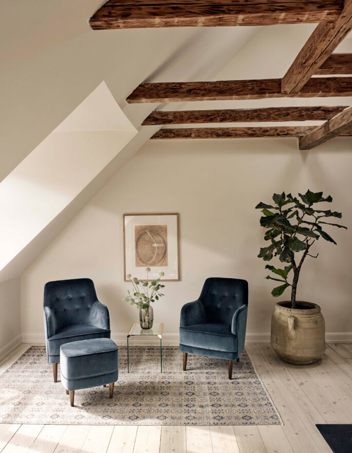 Two armchairs by Penille Lind - luxury interior design and architecture studio in London