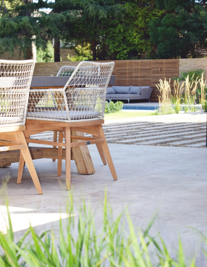 Garden chairs by Pollyanna Wilkinson - contemporary landscape and garden design in London