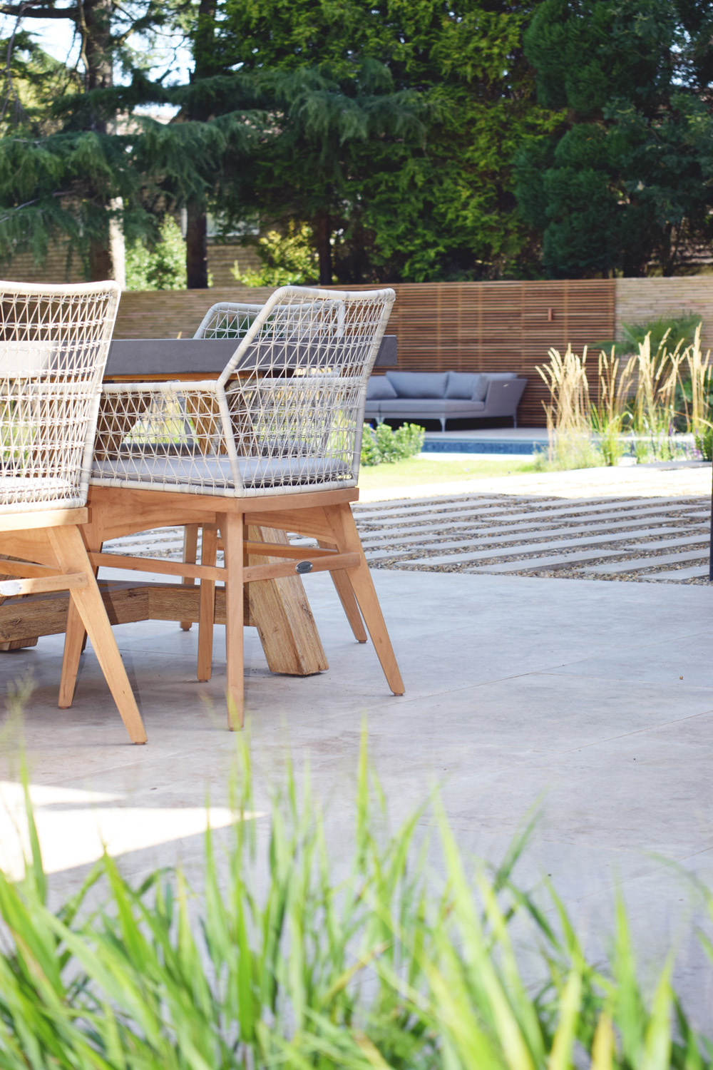 Garden chairs by Pollyanna Wilkinson - contemporary landscape and garden design in London