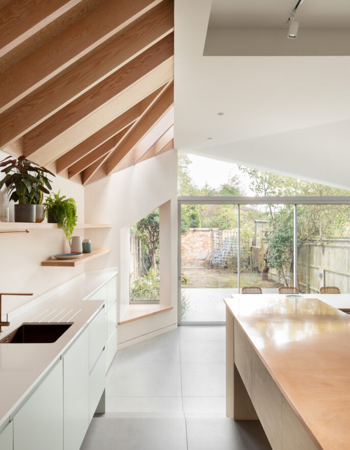Kitchen island by Proctor &amp; Shaw - minimalist contemporary architecture and interior design in London