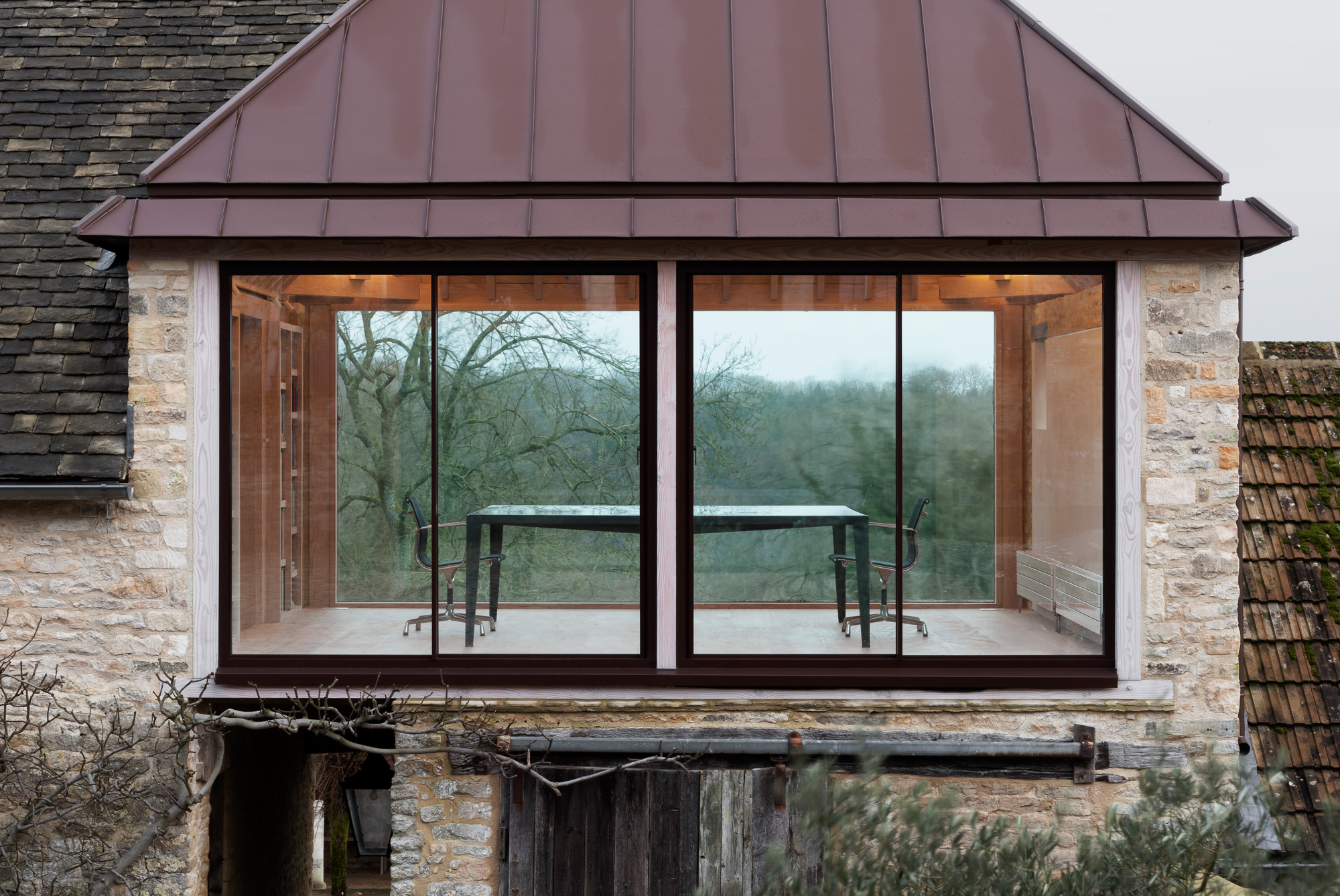 Windows of Easter Park Farm Studio by Richard Parr Associates