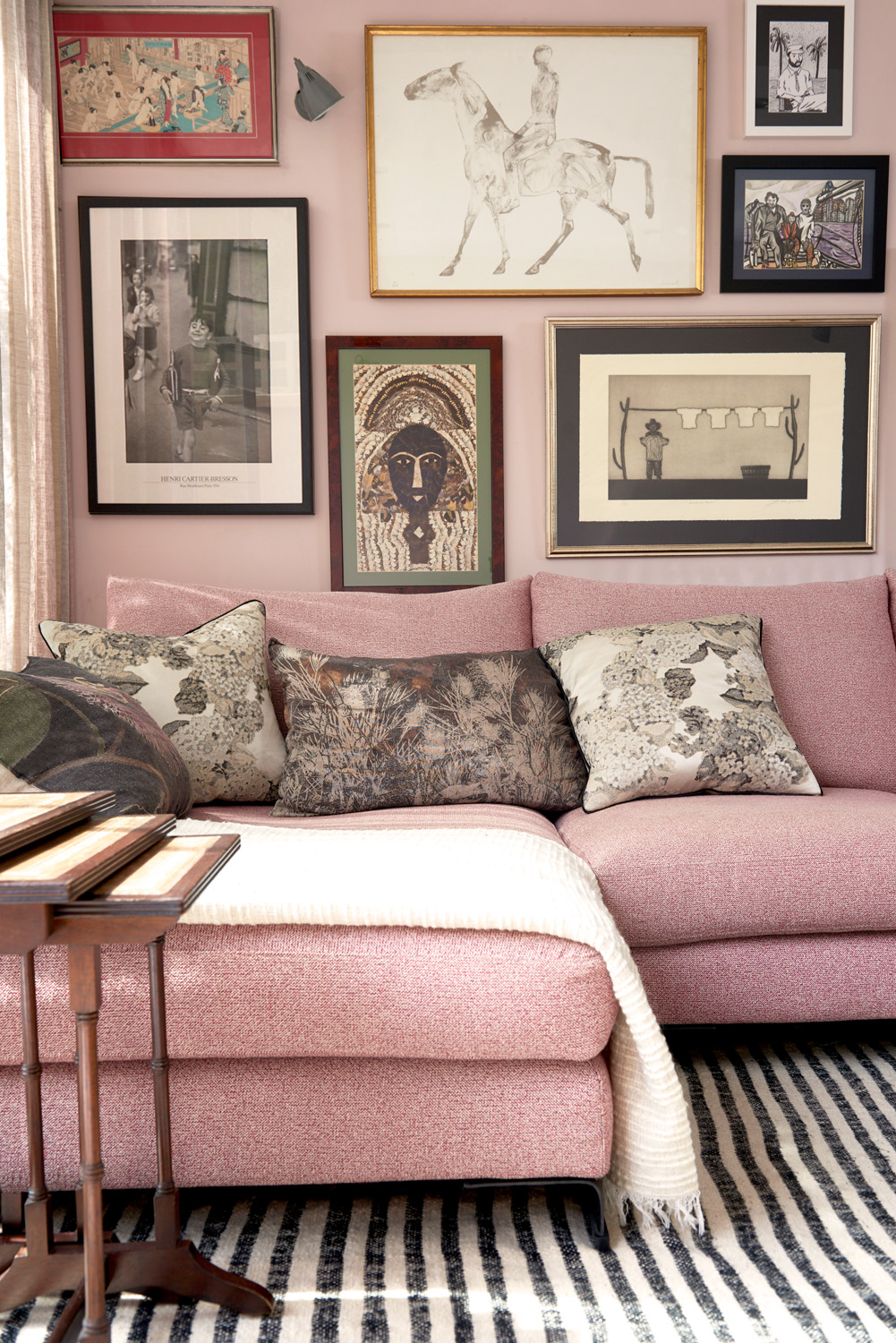 Pink sofa by Sascal - contemporary interior design studio in London