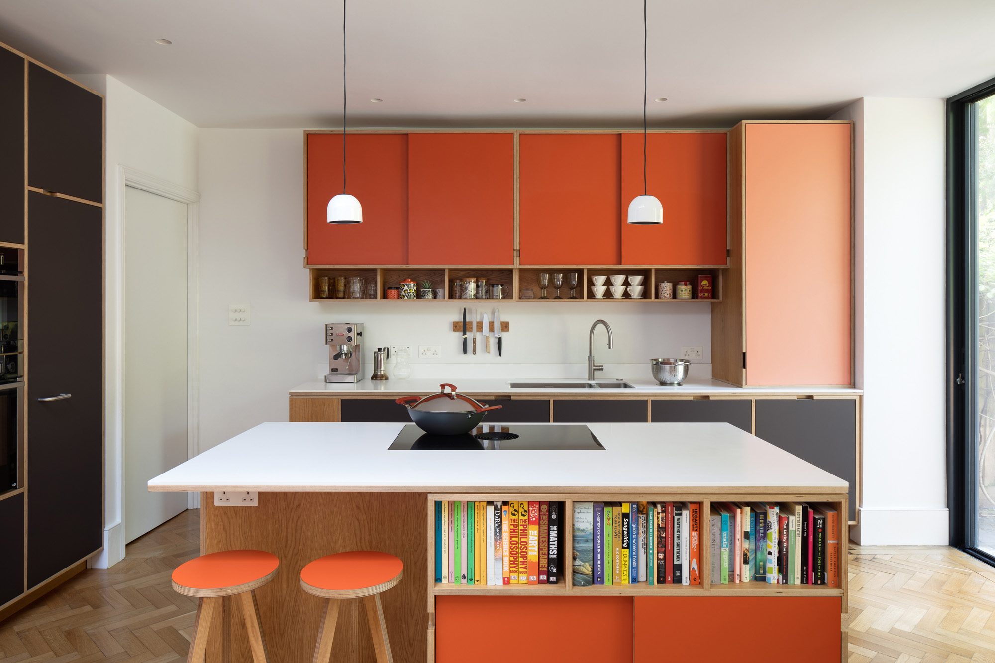 Orange Kitchen by Uncommon Projects