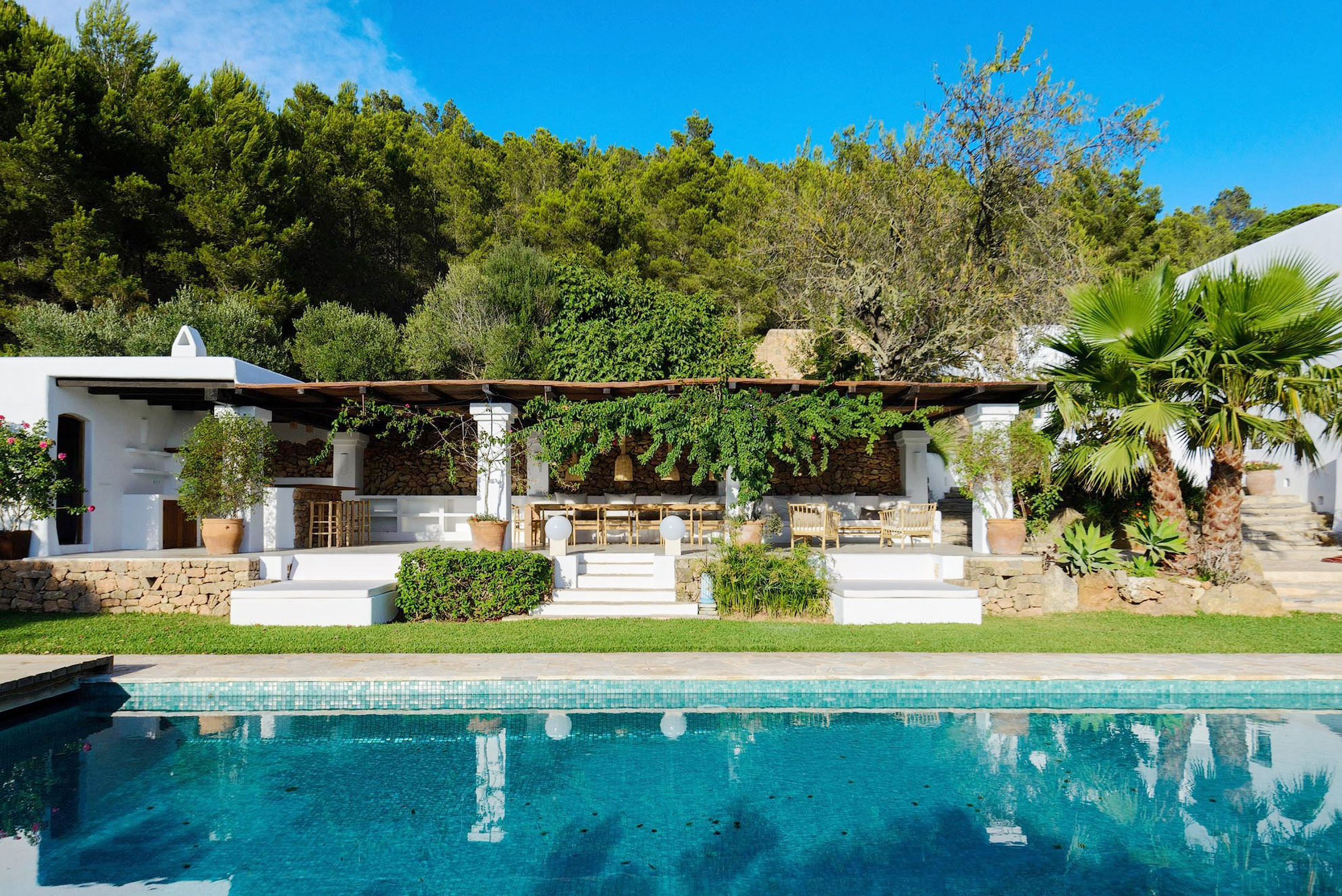 Pool at Villa Mariposa in Ibiza
