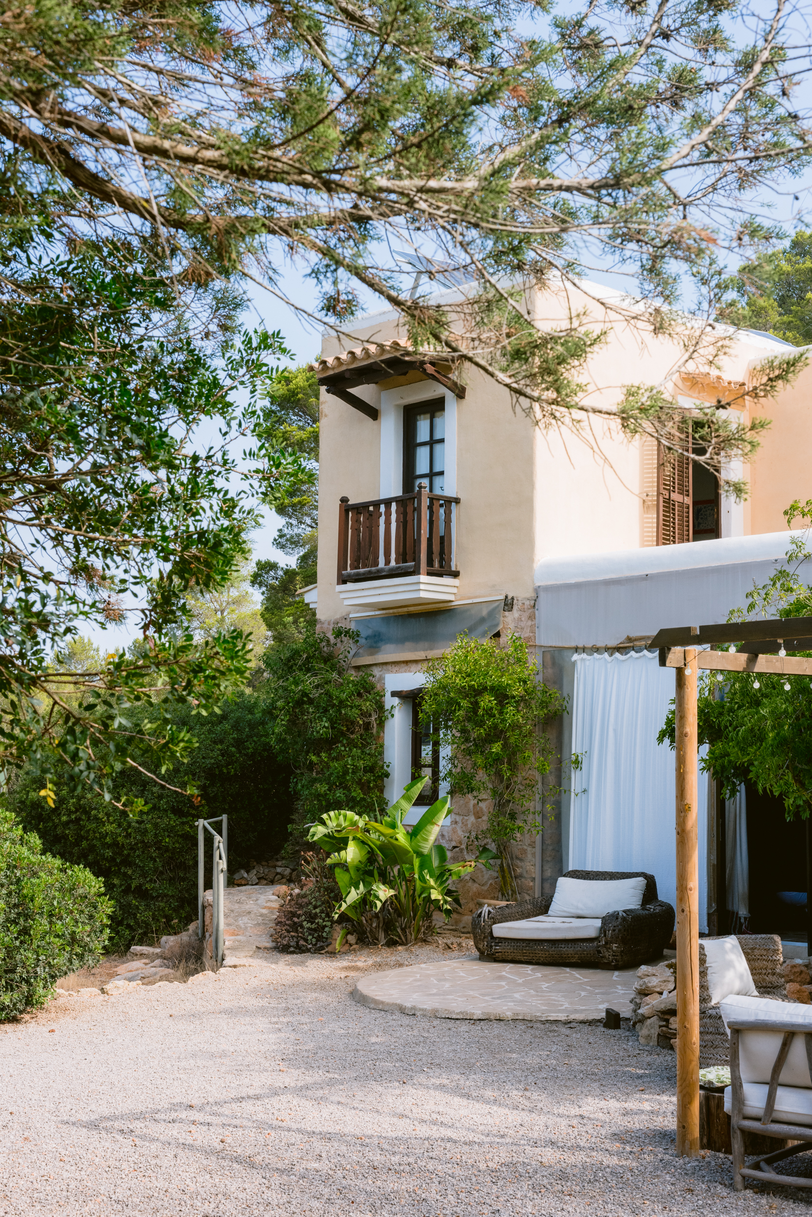 Terrace of a luxury villa for sale in Ibiza