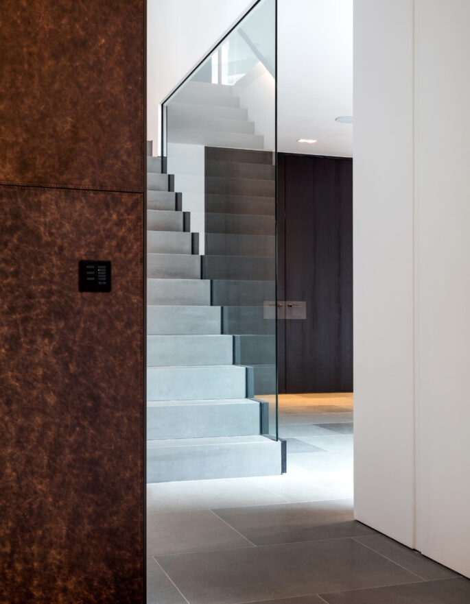 Stairs in a modern house