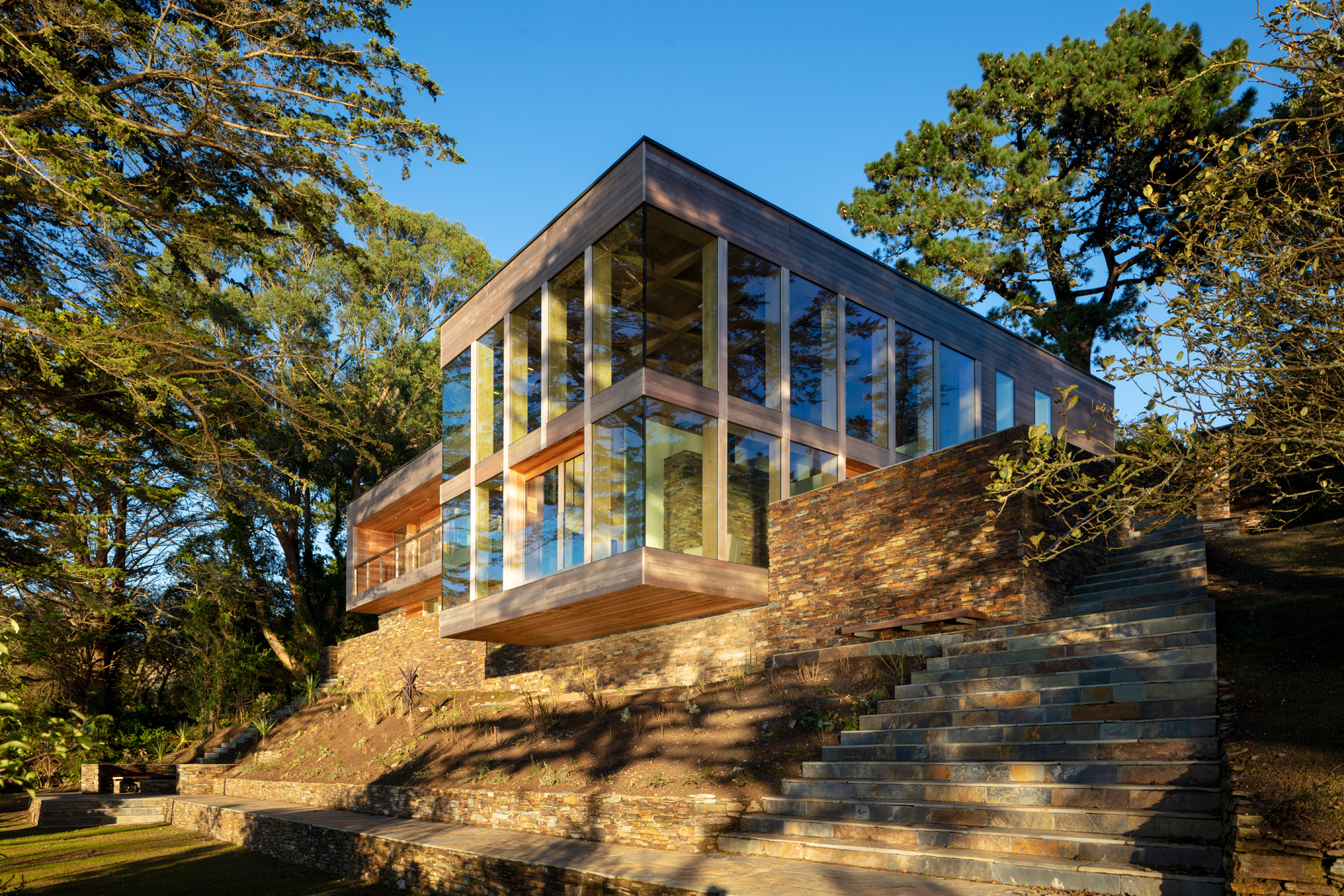Exterior view of Creek House by Seth Stein