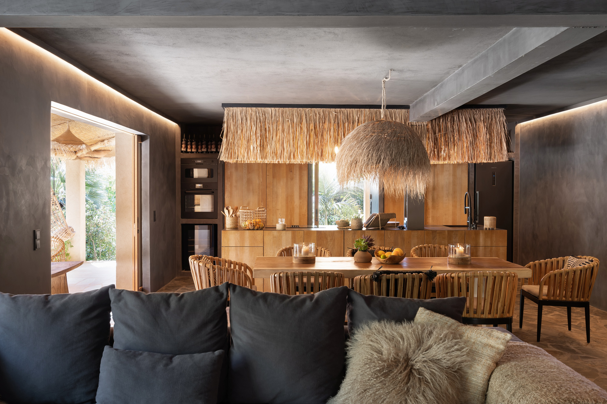Living room of villa Nomad by Dolores Batselaere